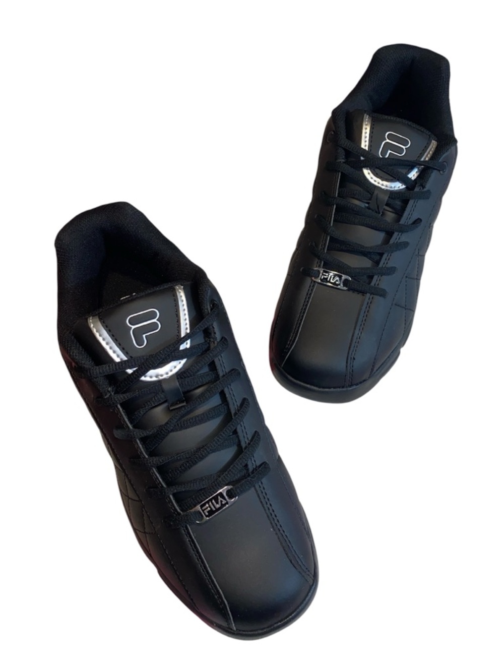 Brand New in Box Men’s FILA Fulcrum 3 Black/Silver Lace Up Sneakers, Size 10.5